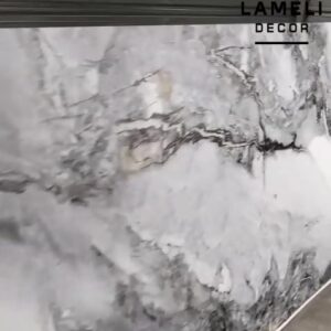 SPC  панель BAMBUKER 1200*2800*3мм   светло серый мрамор глянец SPCM210 3