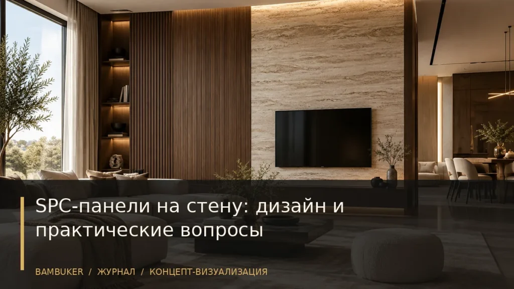 Концептуальная визуализация интерьера: spc-панели на стену: дизайн и практические вопросы — журнал BAMBUKER